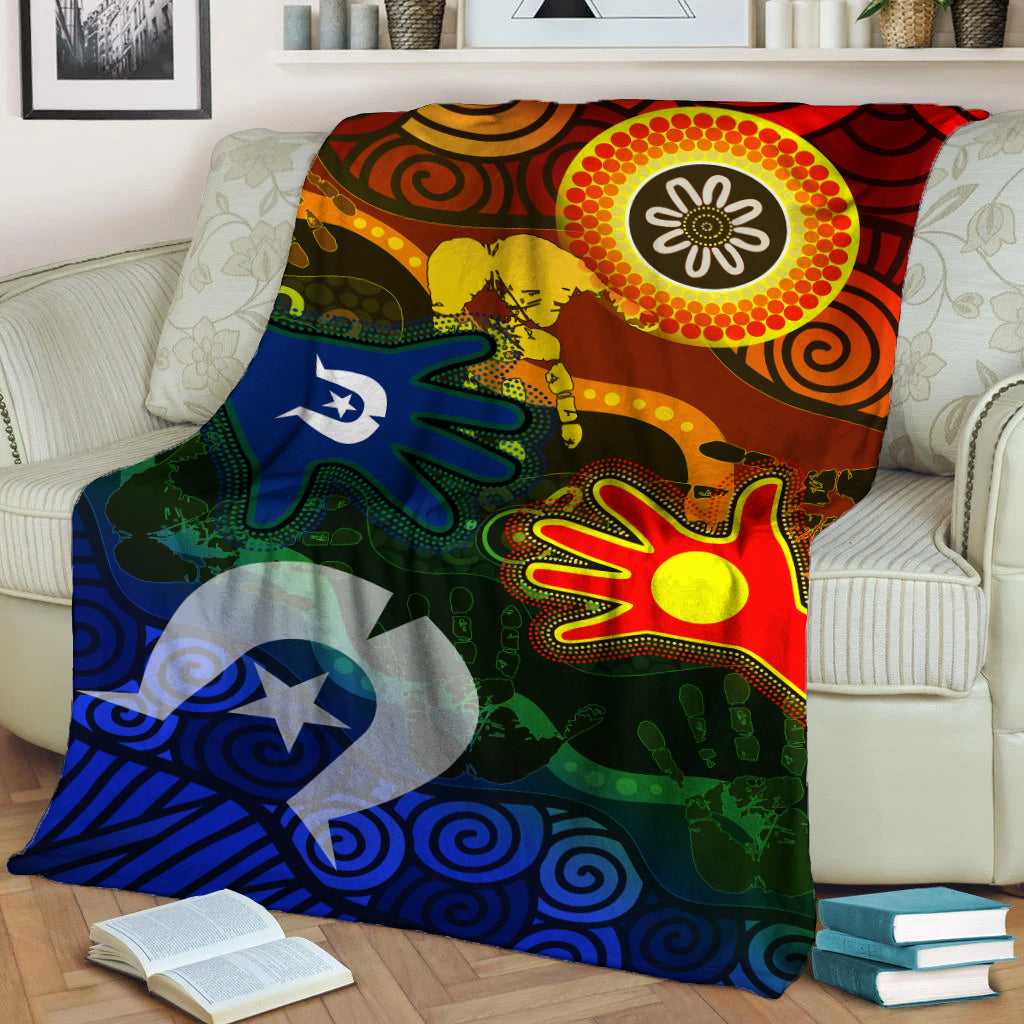 Aboriginal and Torres Strait Islander Peoples Blanket - - Vibe Hoodie Shop