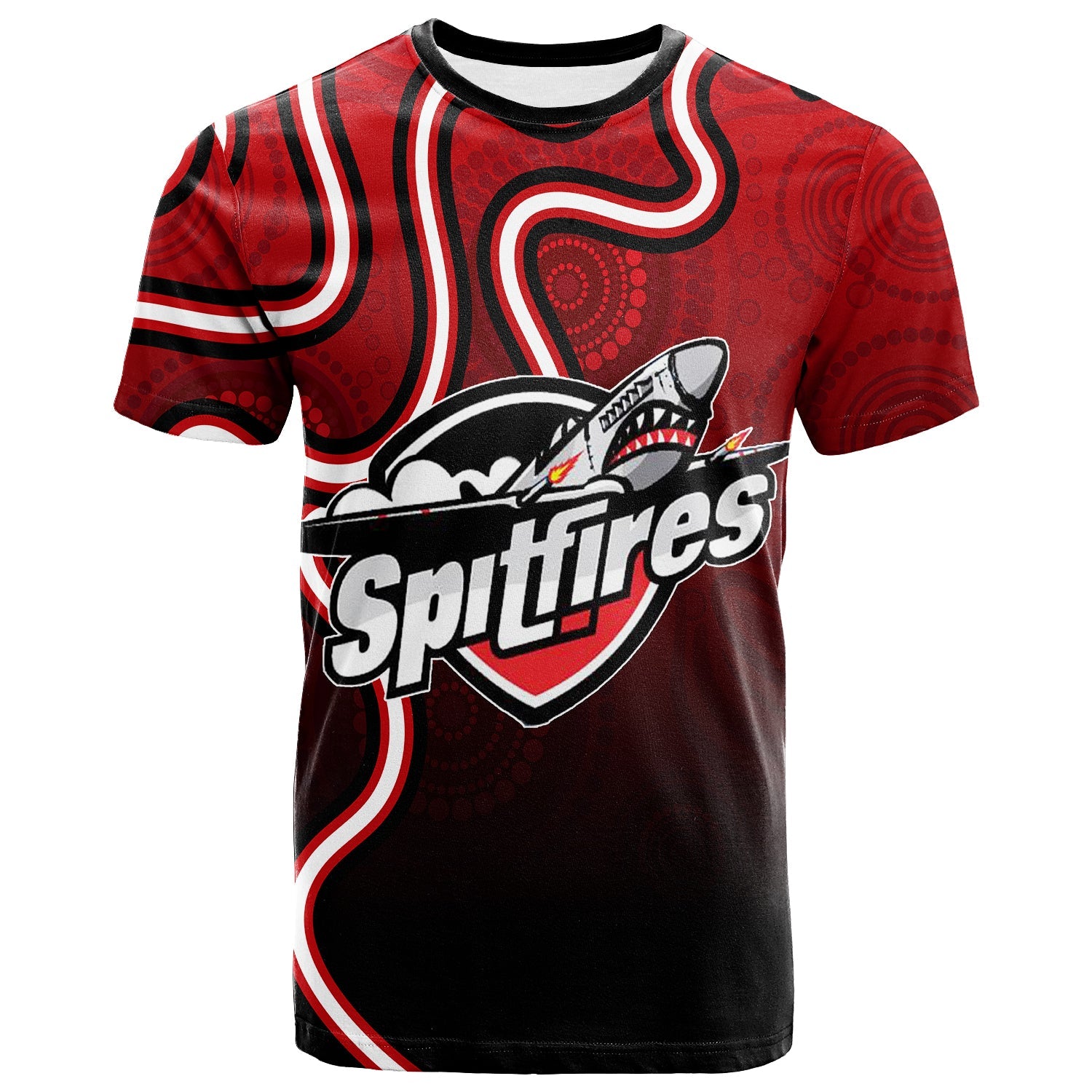 Sporties Spitfires Mix Aboriginal T shirt - LT20 - Vibe Hoodie Shop