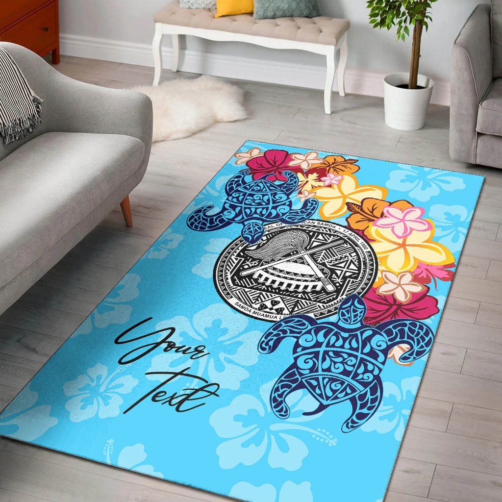 American Samoa Area Rug - Custom Personalised Tropical Style - Vibe Hoodie Shop