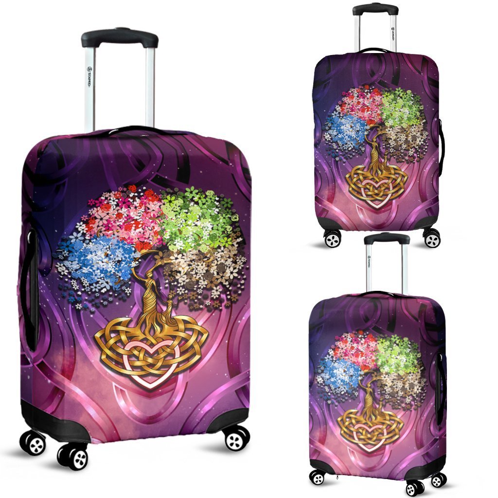 Celtic Mother's Day Luggage Covers - Mother With Child - Vibe Hoodie Shop
