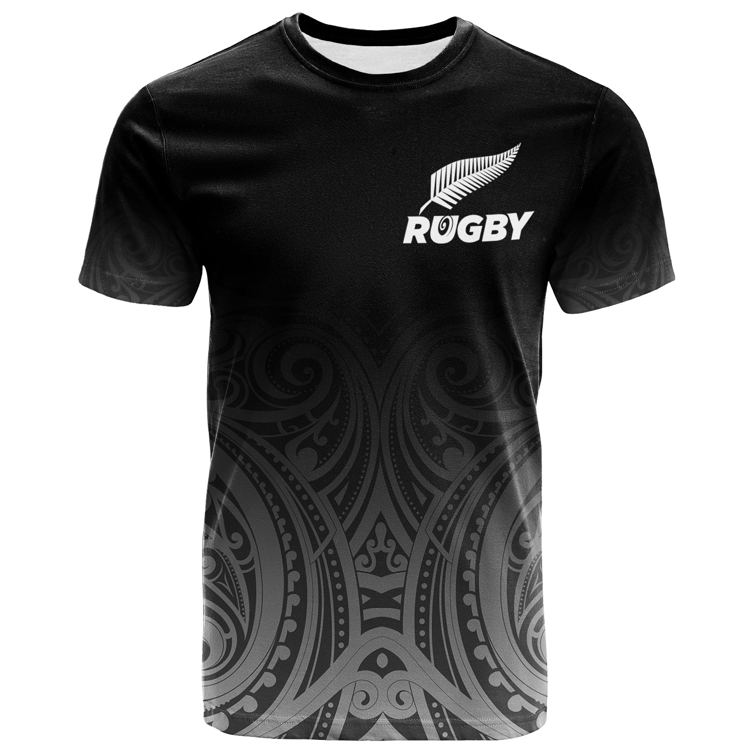 (Custom Personalised) New Zealand Rugby T shirt - Maori Tribal - - Vibe Hoodie Shop