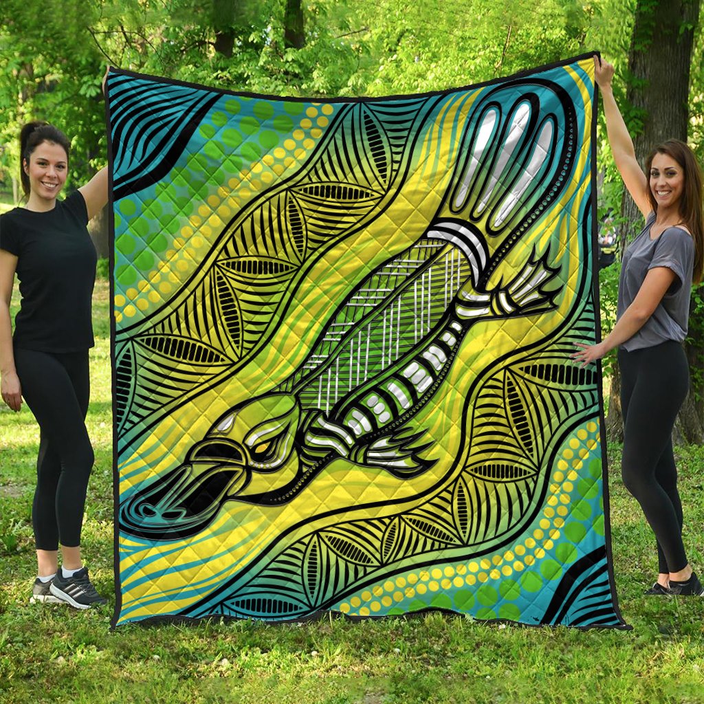 Premium Quilts - Aboriginal Platypus - Vibe Hoodie Shop