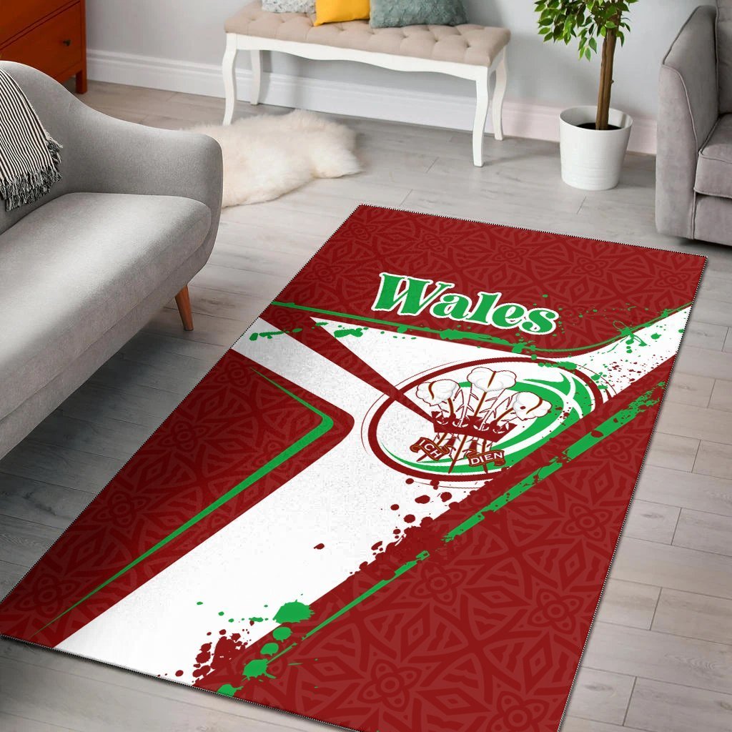 Wales Rugby Area Rug - Welsh Rugby - Vibe Hoodie Shop