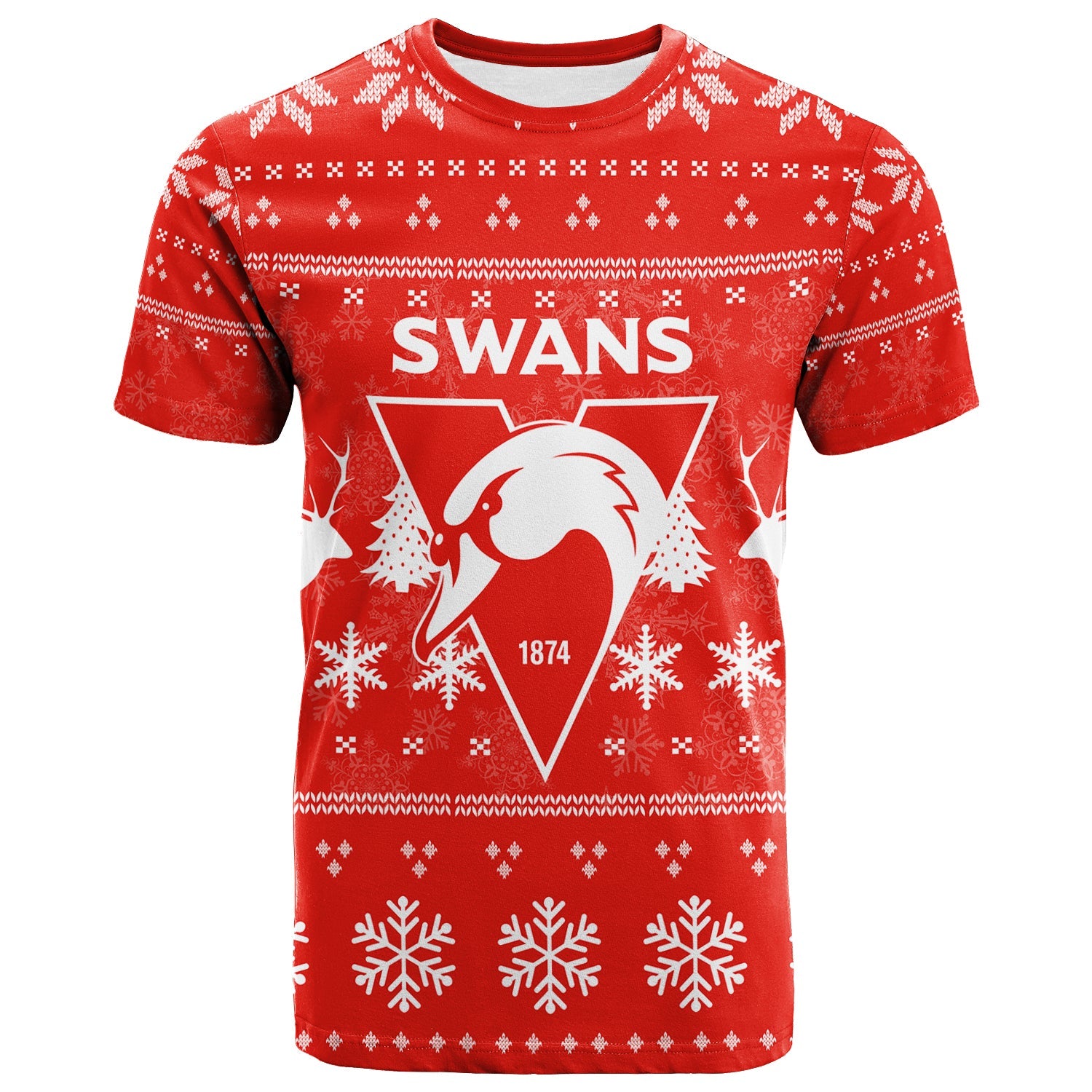 Sydney Swans T shirt - Christmas Ugly Style - - Vibe Hoodie Shop