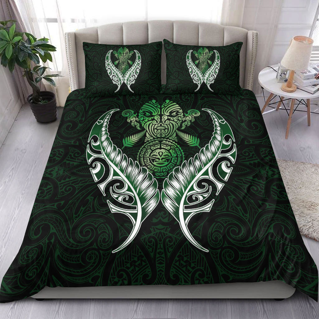 New Zealand Silver Fern Bedding Set Green - - Vibe Hoodie Shop