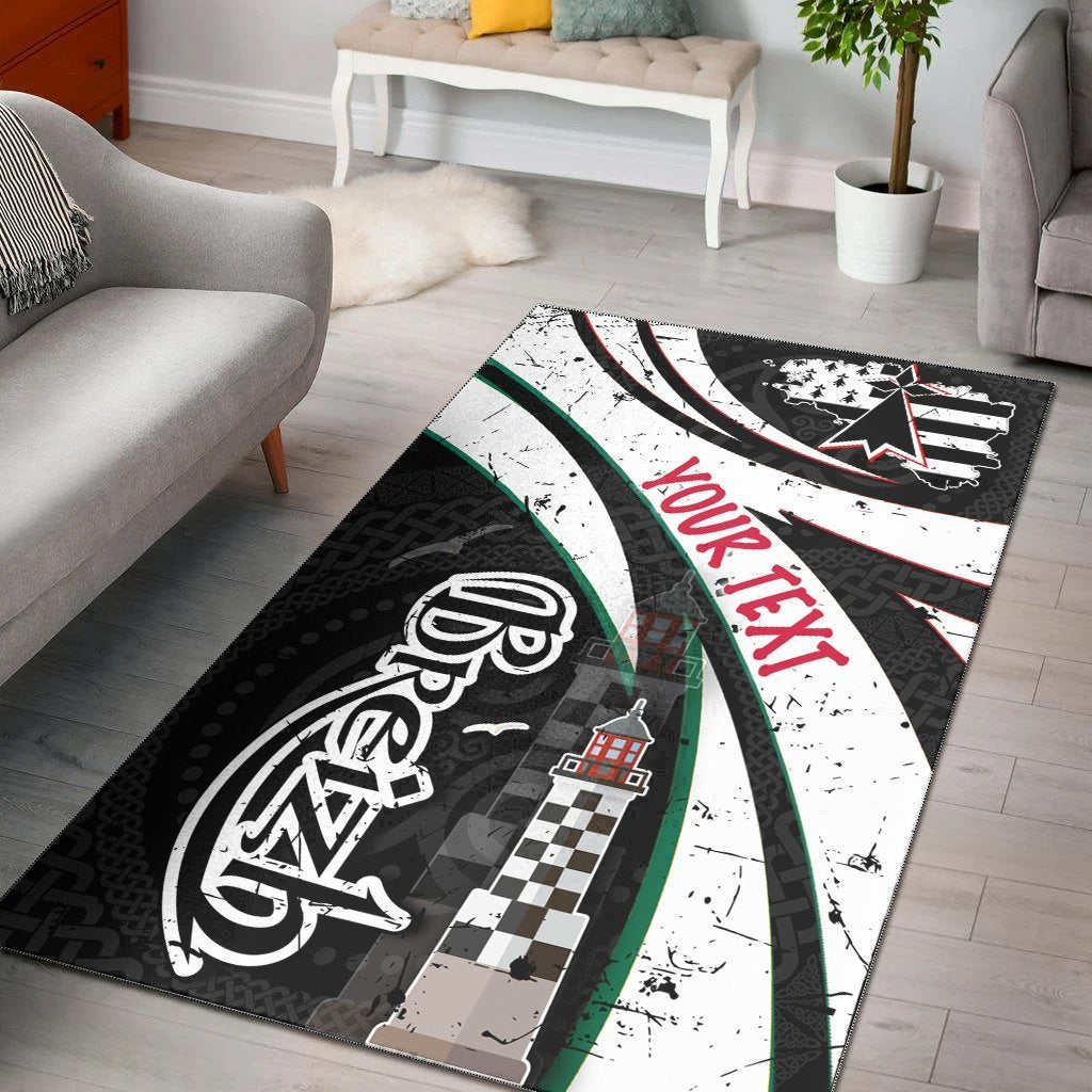 Brittany Lighthouse Personalised Area Rug - Brittany Celtic Heritage Grunge Style - Vibe Hoodie Shop