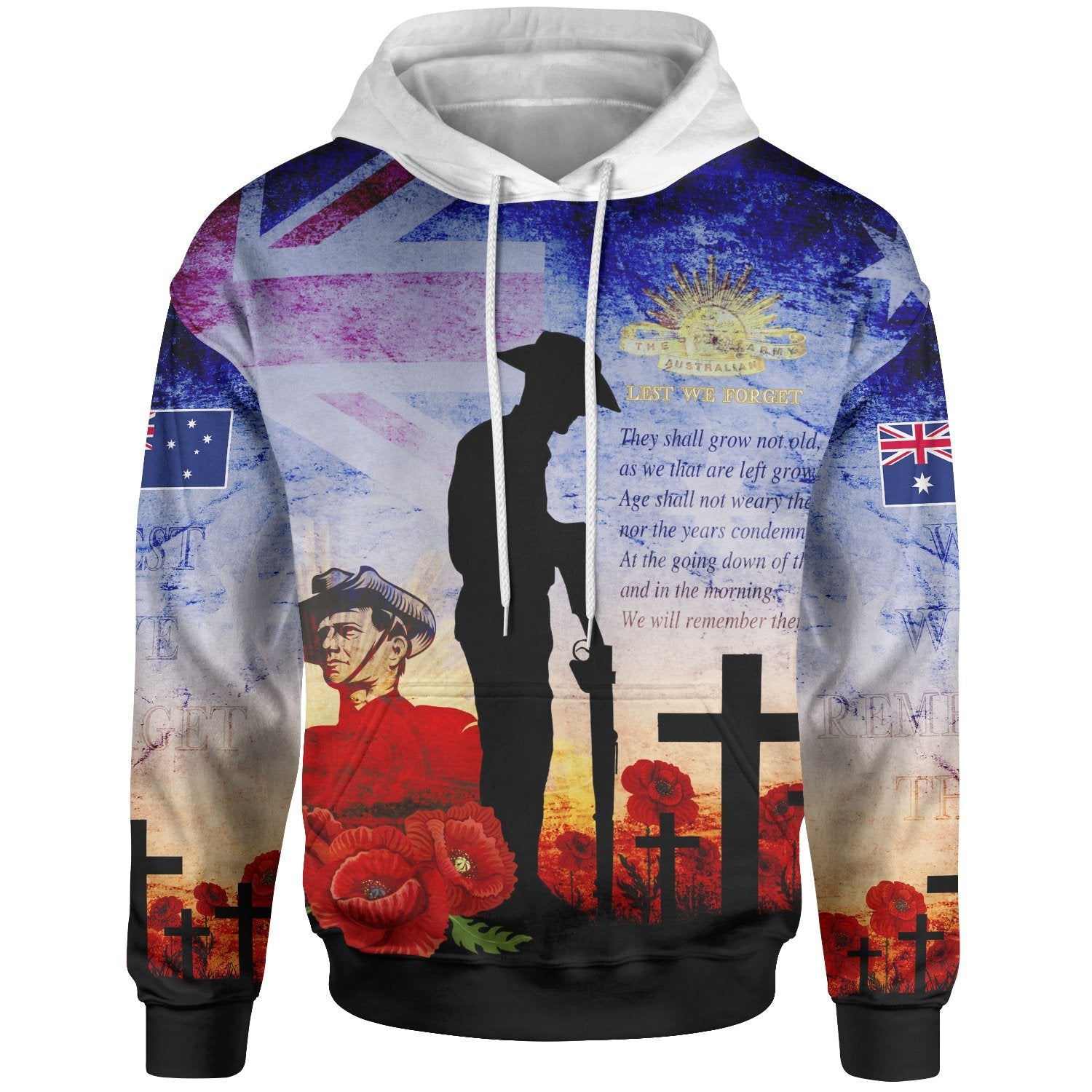 ANZAC Hoodie - ANZAC 2020 Lest We Forget The Australian Army - Vibe Hoodie Shop