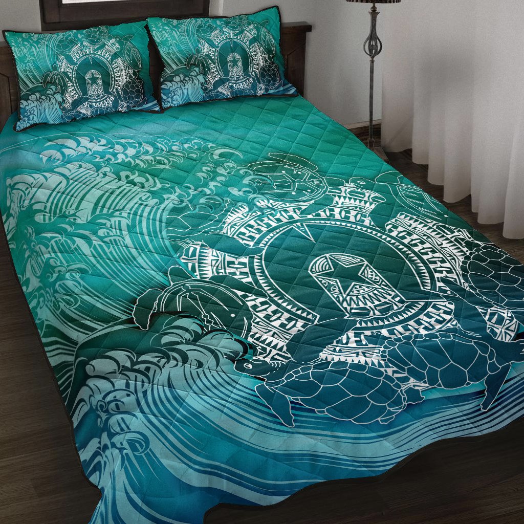 Aboriginal Quilt Bed Set, Torres Strait Islands in Wave - Vibe Hoodie Shop