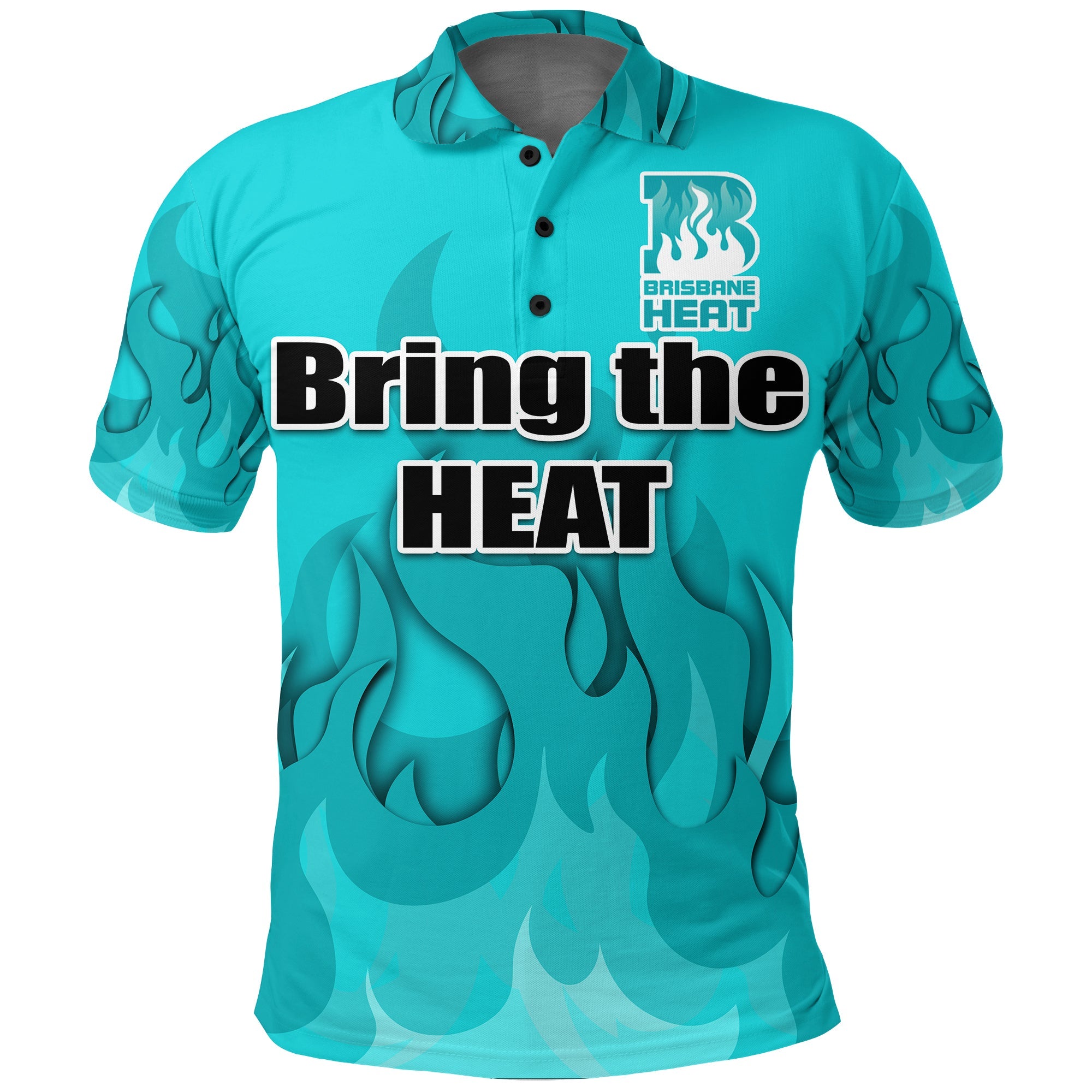 Brisbane Heat Polo Shirt - Bring the HEAT - LT20 - Vibe Hoodie Shop