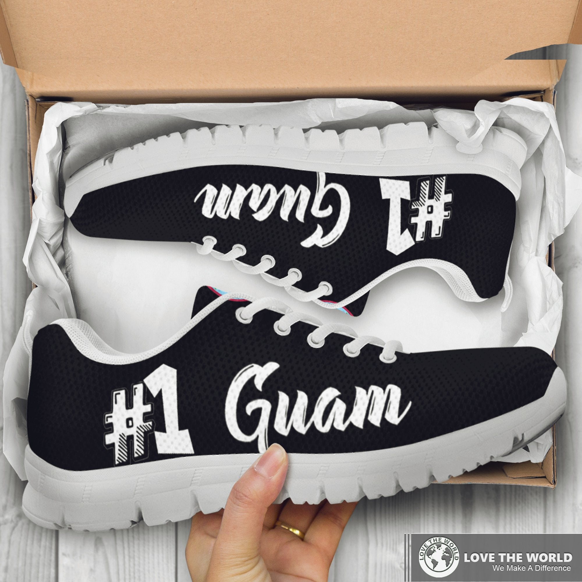 Guam Sneakers (Shoes) - Hashtag #1 Guam Is The Best - Vibe Hoodie Shop