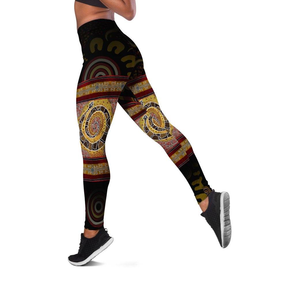 Australia Leggings - Snake Dot Panting Art - Vibe Hoodie Shop