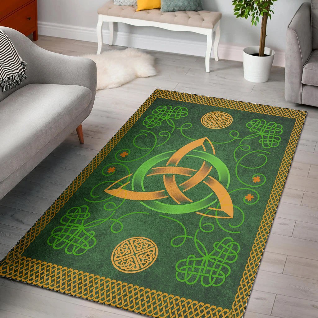 Celtic Area Rug - Celtic Triquetra Knot - Vibe Hoodie Shop