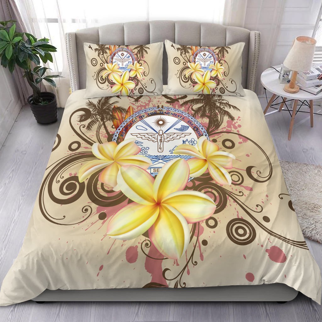 Marshall Islands Polynesian Bedding Set - Summer Tropical - Vibe Hoodie Shop