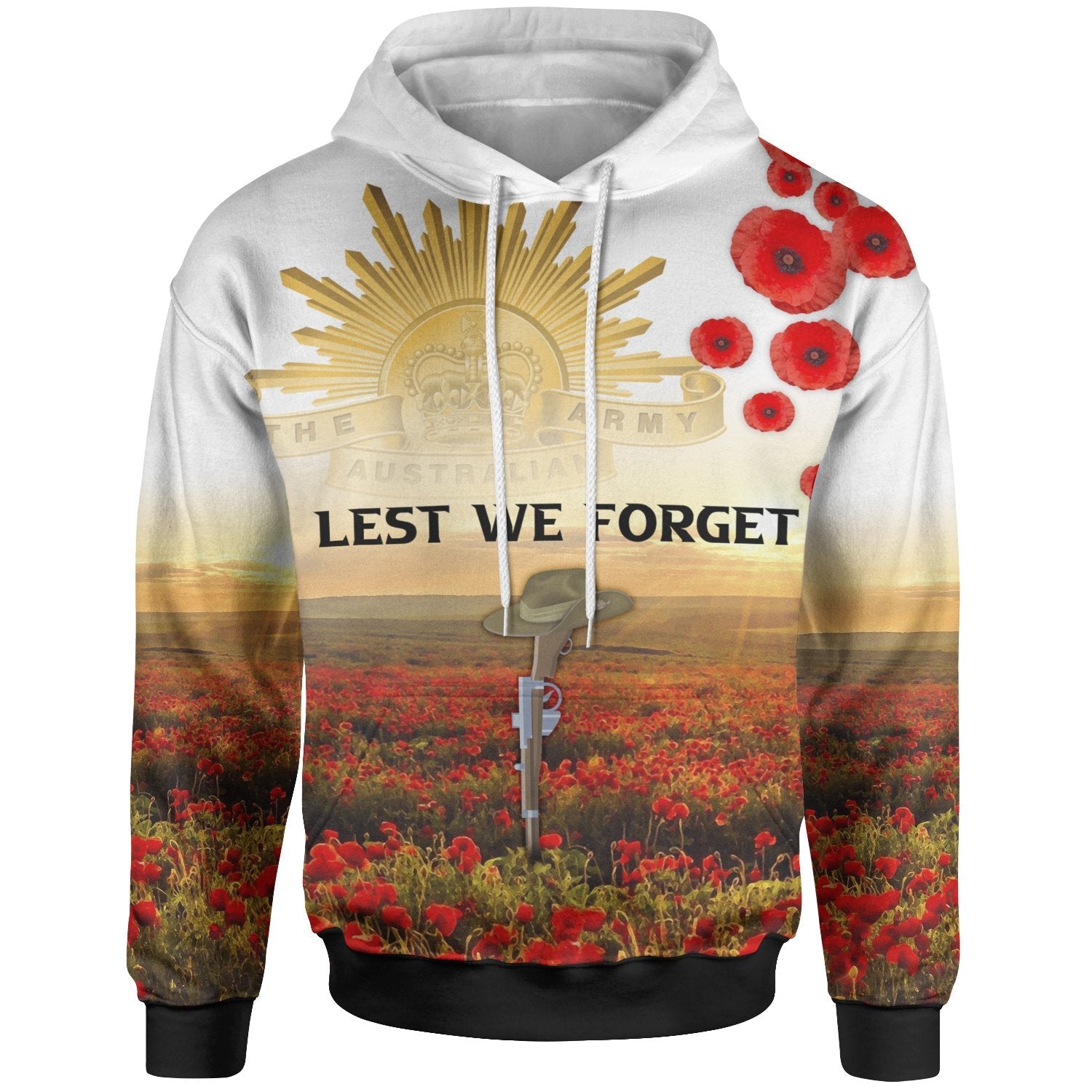 Custom ANZAC Day 2021 Hoodie - We Will Remember Them - Vibe Hoodie Shop