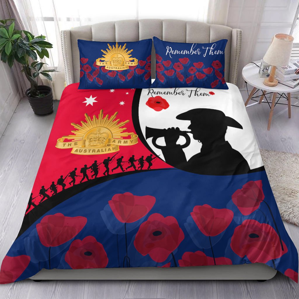 ANZAC Day Bedding Set - We will remember Them - Vibe Hoodie Shop