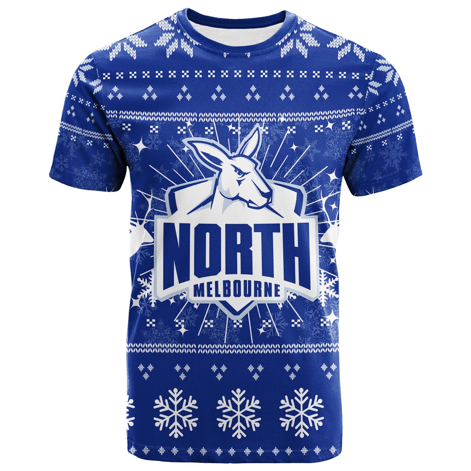 North Melbourne T shirt - Christmas Ugly Style - - Vibe Hoodie Shop