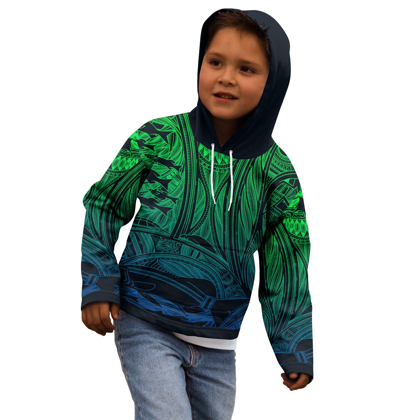 Torres Strait Islanders Kid Hoodie - Ocean Art - Vibe Hoodie Shop