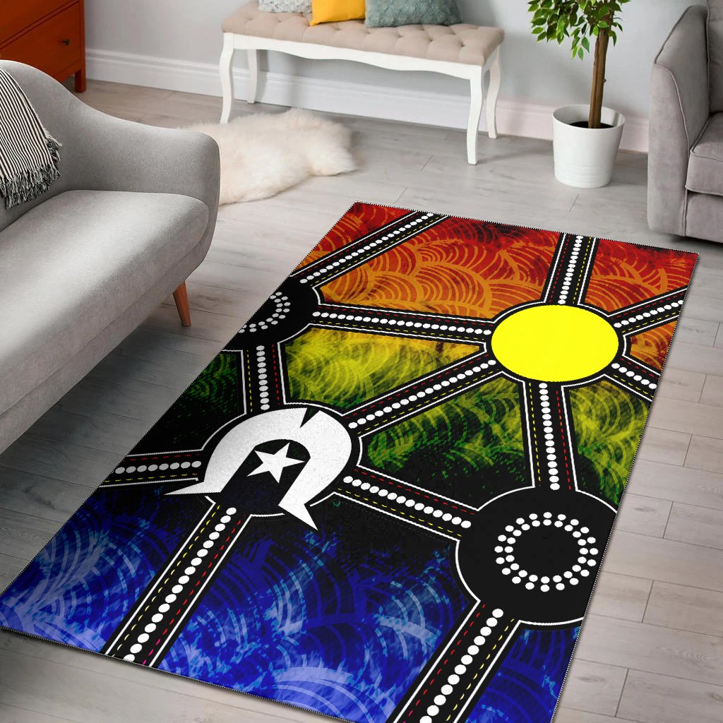 NAIDOC Week 2021 Area Rug, Aboriginal Geometric Style - Vibe Hoodie Shop