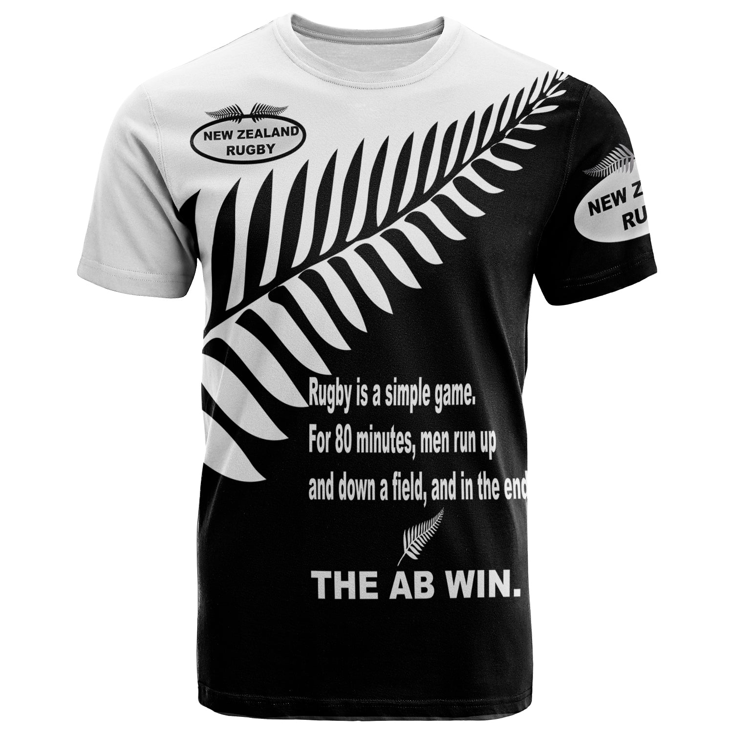 New Zealand Rugby T shirt - The AB Win - LT20 - Vibe Hoodie Shop