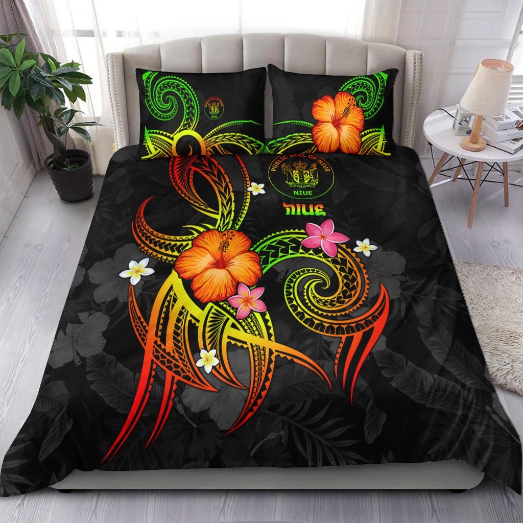 Niue Polynesian Bedding Set - Legend of Niue (Reggae) - Vibe Hoodie Shop