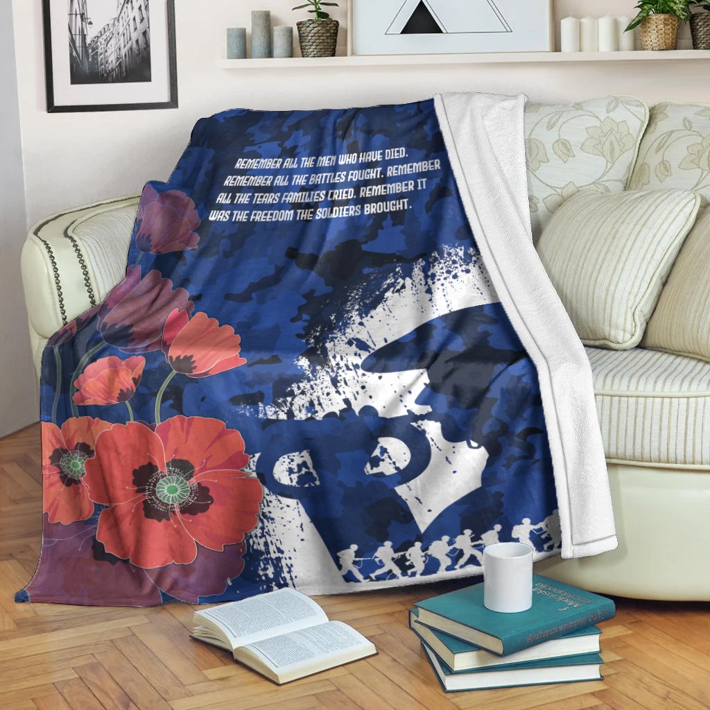 Custom ANZAC Premium Blanket - ANZAC Day 2021 - Vibe Hoodie Shop