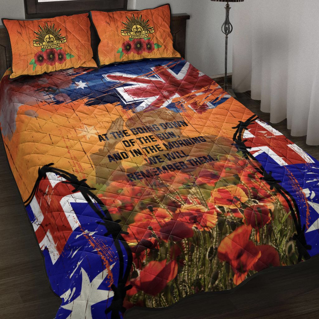 Australia ANZAC Day 2021 Quilt Bed Set - ANZAC Day Commemoration - Vibe Hoodie Shop