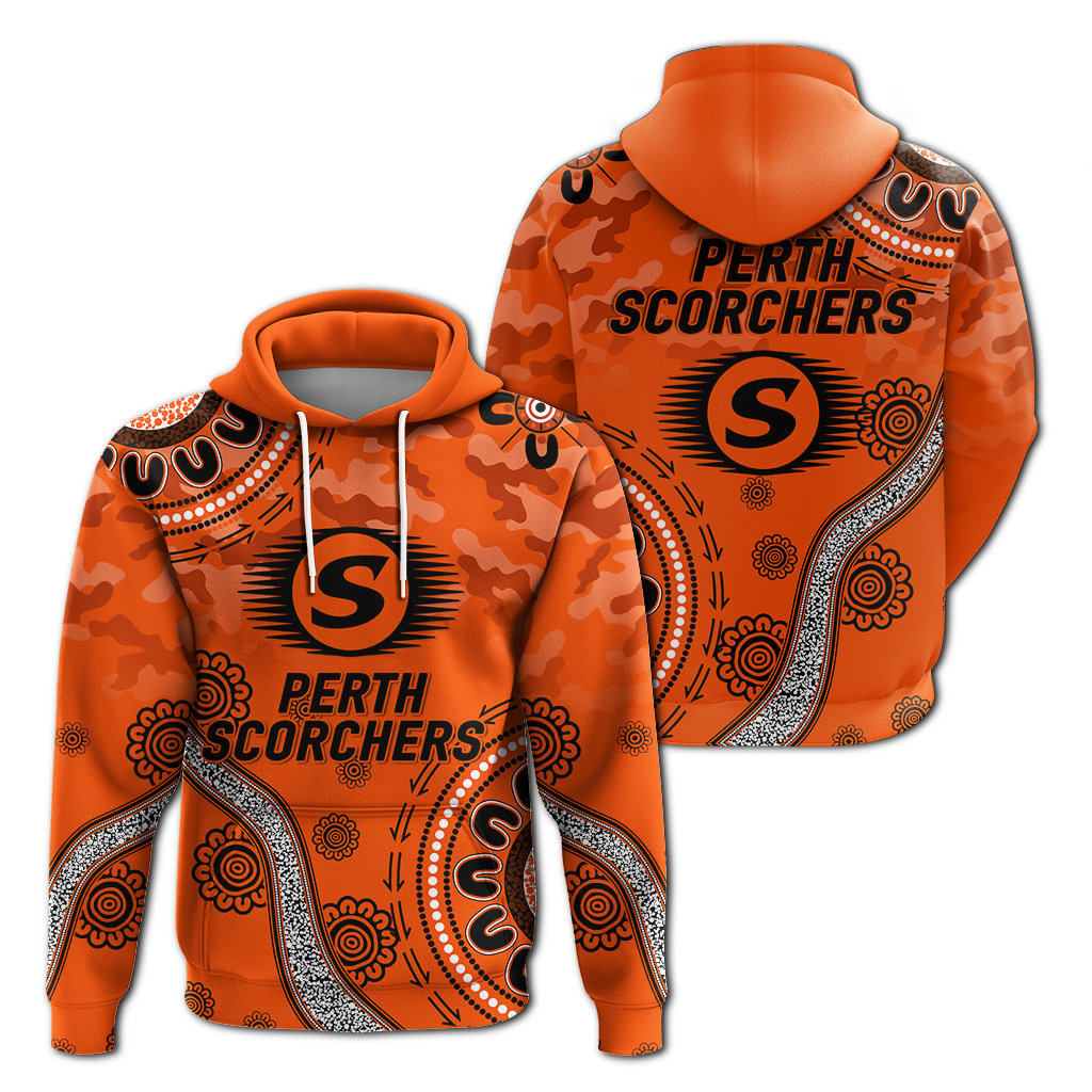 Perth Scorchers ANZAC Day Aboriginal Hoodie - LT12 - Vibe Hoodie Shop