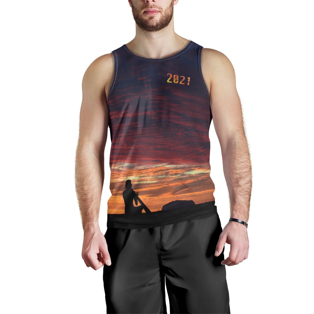 Australia Men Tank Top - Uluru Sky View 2021 - Vibe Hoodie Shop