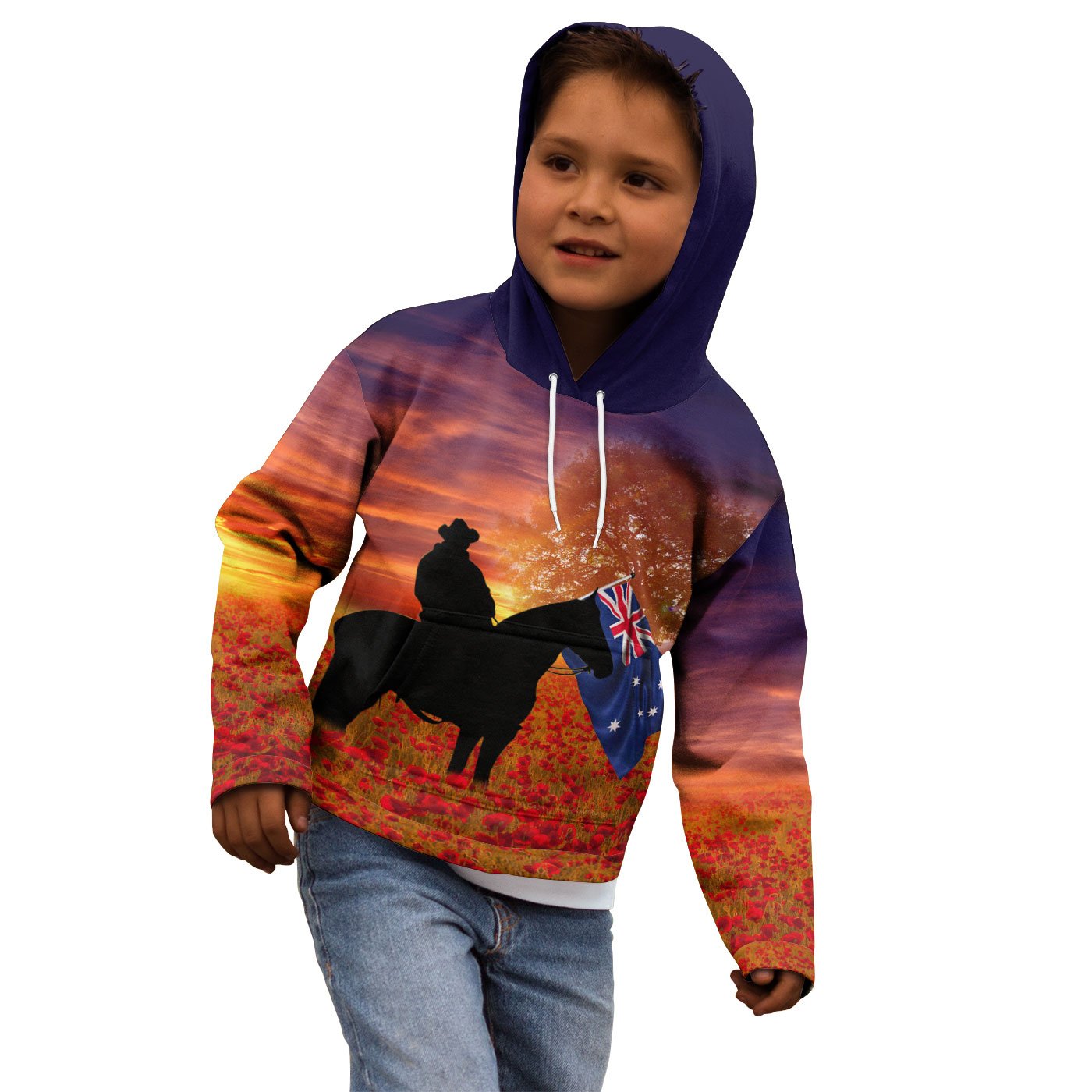 ANZAC Day 2021 Hoodie Kid - Lest We Forget - Vibe Hoodie Shop