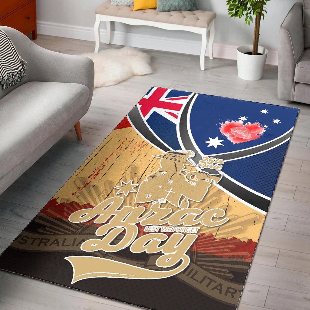 Area Rug - ANZAC Lest We Forget - Vibe Hoodie Shop