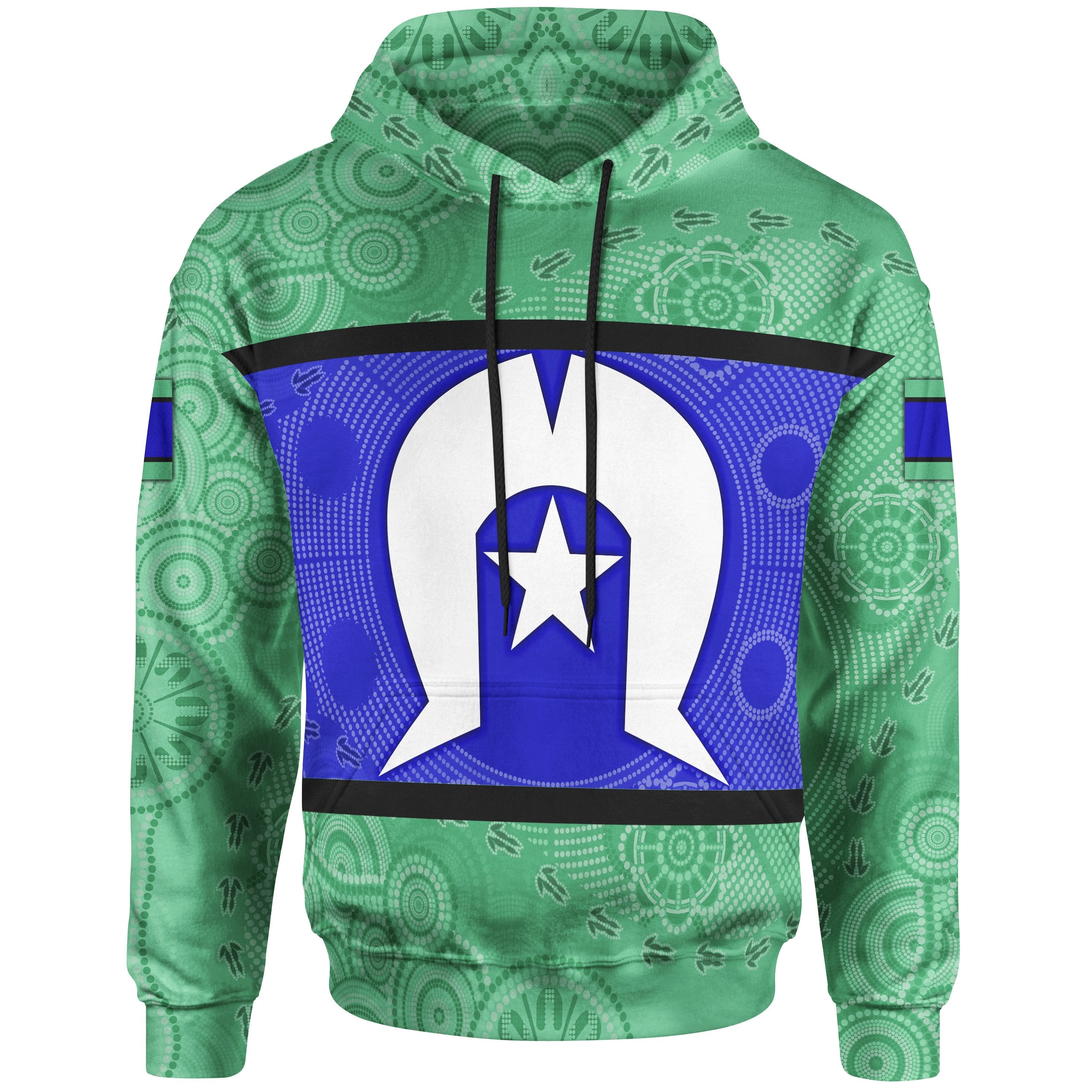 Hoodie, Torres Strait Islands Aboriginal Patterns Ver 02 - Vibe Hoodie Shop