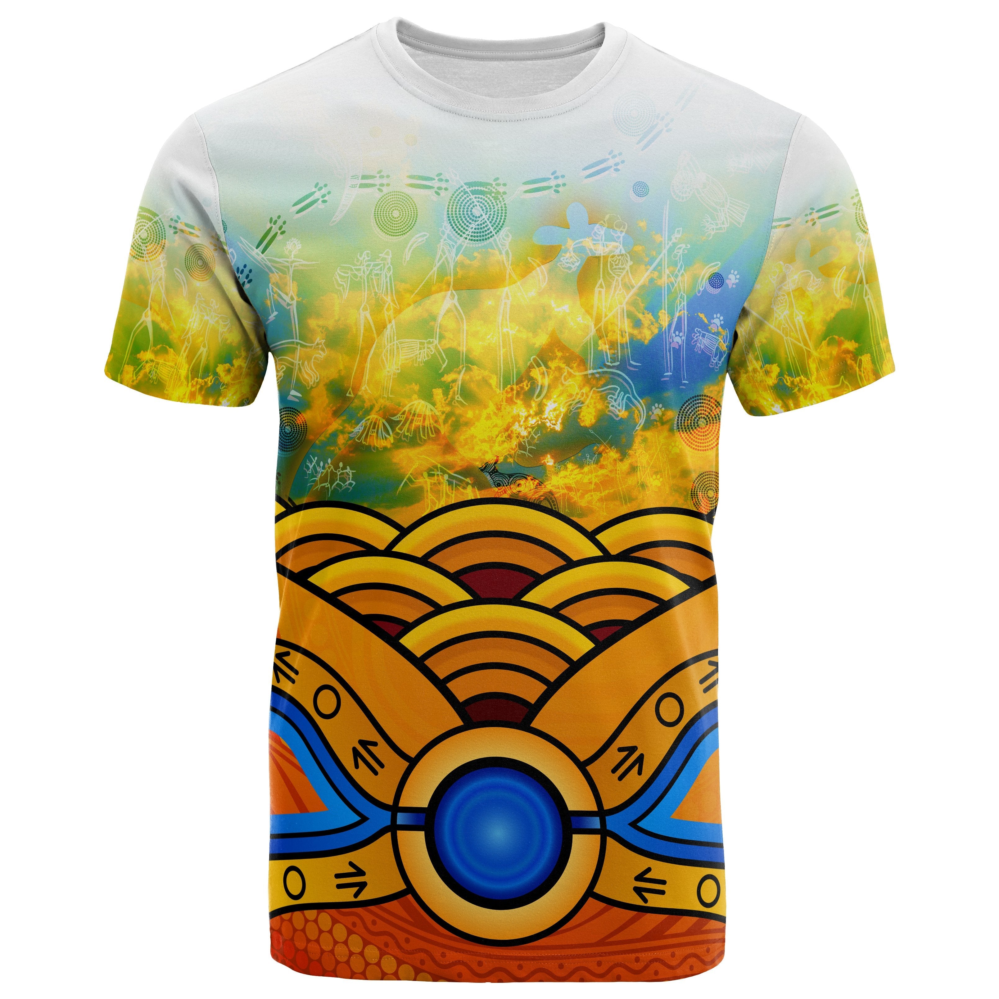 Aboriginal T shirts, Australia Kangaroo Sky - Vibe Hoodie Shop