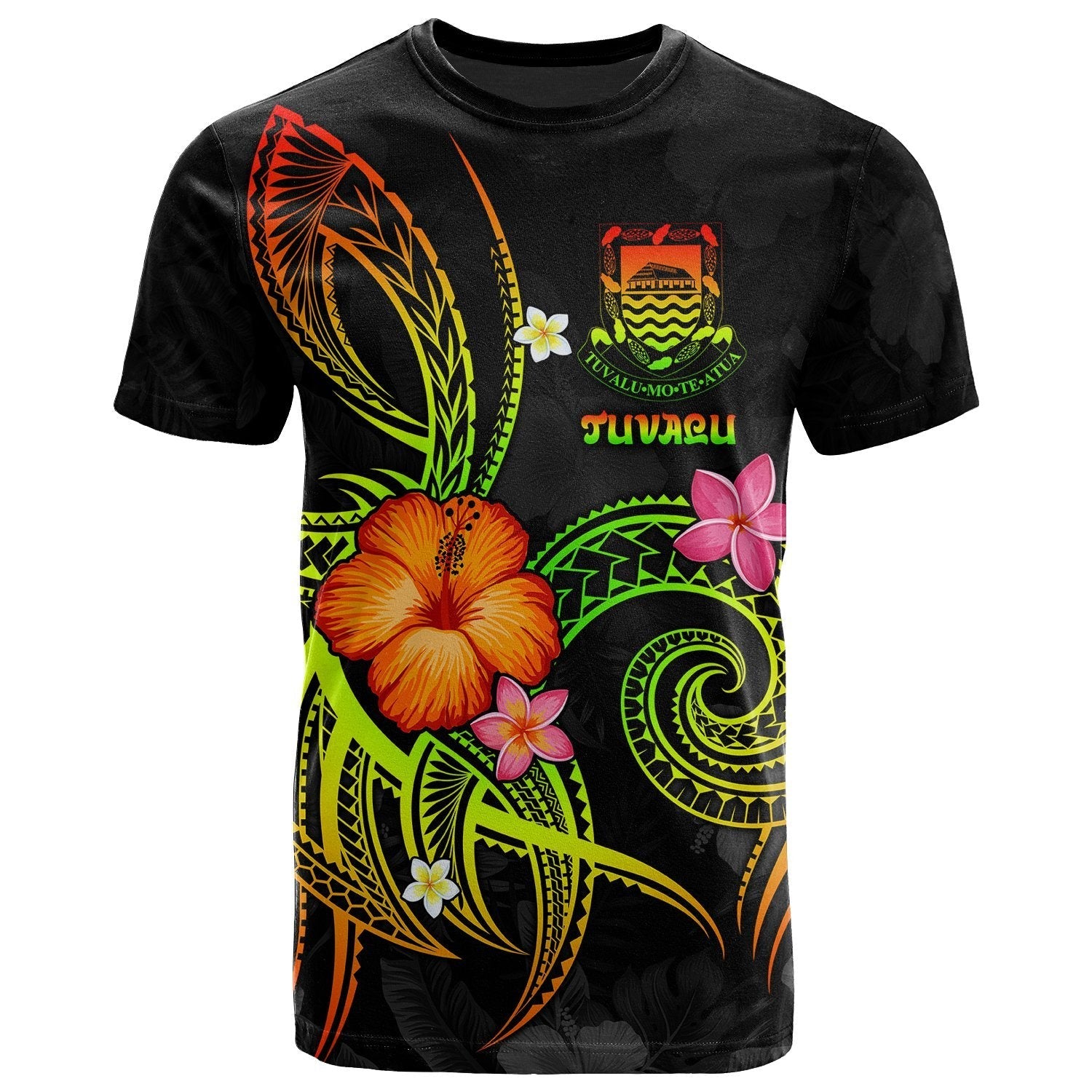 Tuvalu Polynesian T shirt - Legend of Tuvalu (Reggae) - Vibe Hoodie Shop
