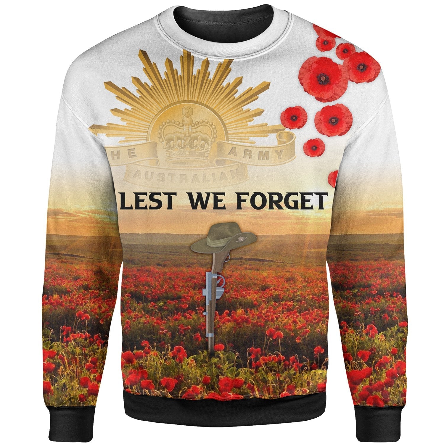 ANZAC Day 2021 Sweatshirt - We Will Remember Them - Vibe Hoodie Shop