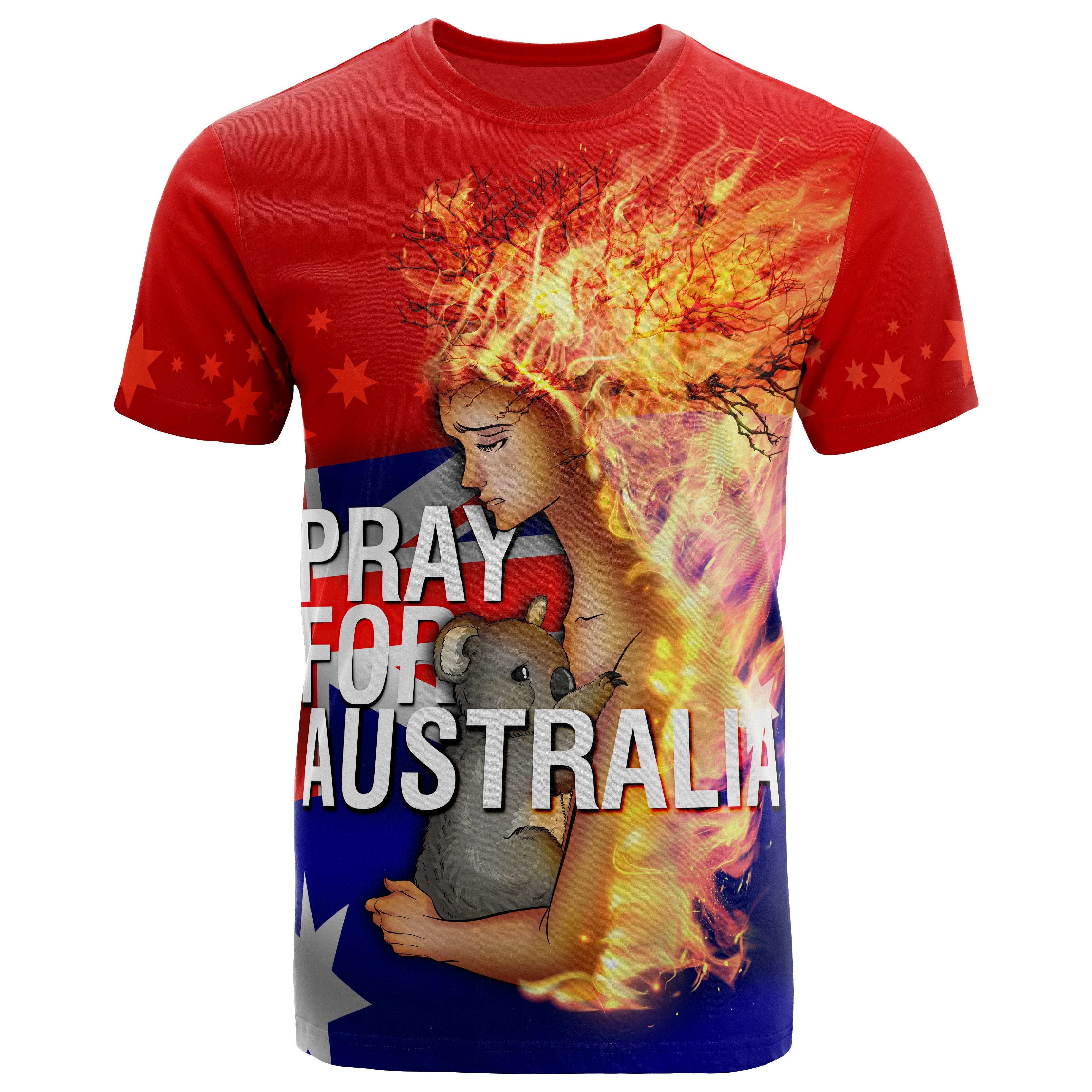 T shirt - Pray for Australia - Bushfire Shirt - Unisex - Vibe Hoodie Shop