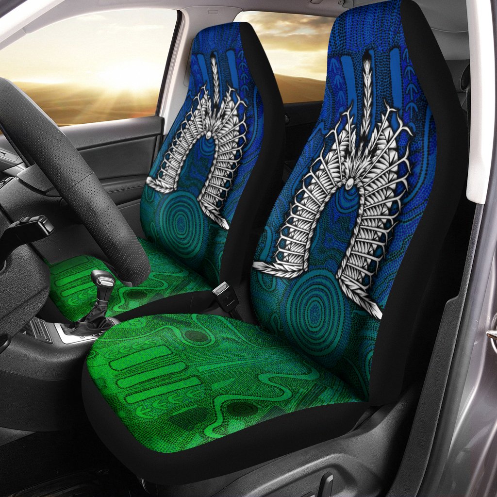 Torres Strait Islanders Car Seat Covers - Dhari Mask - Vibe Hoodie Shop