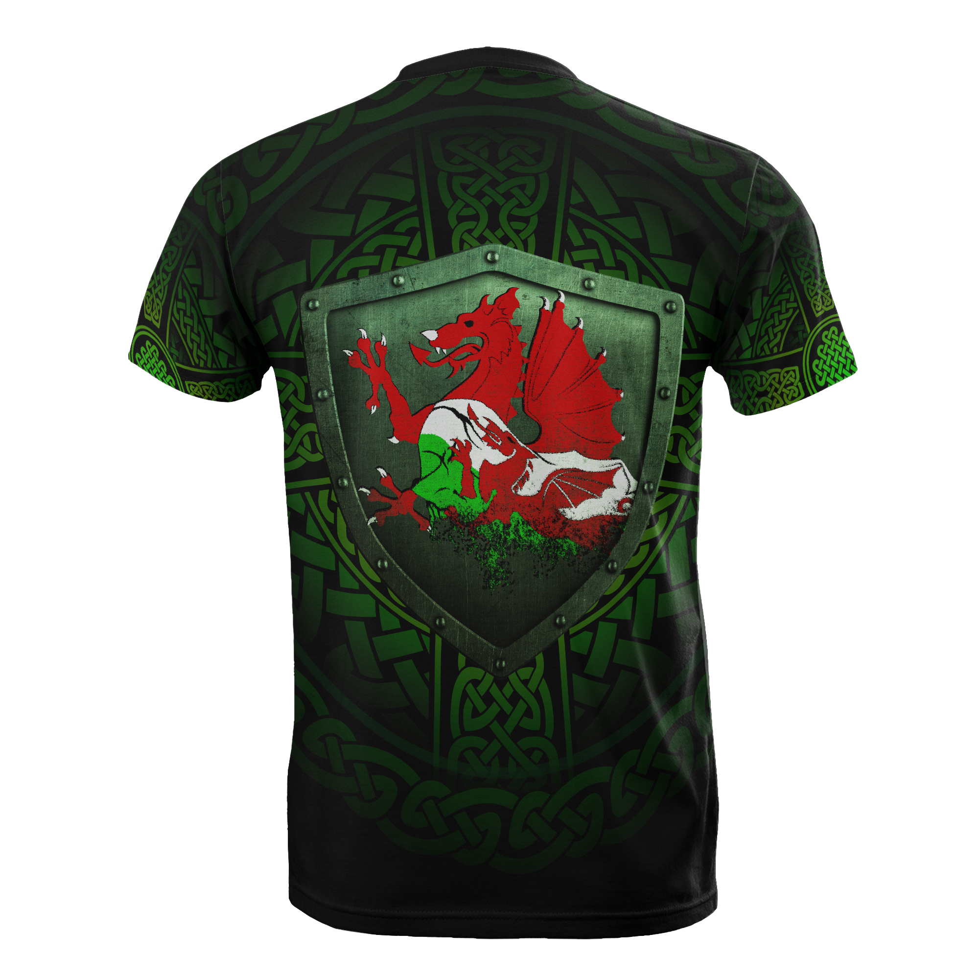 Wales Raglan T shirt - Cymru Dragon With - Vibe Hoodie Shop