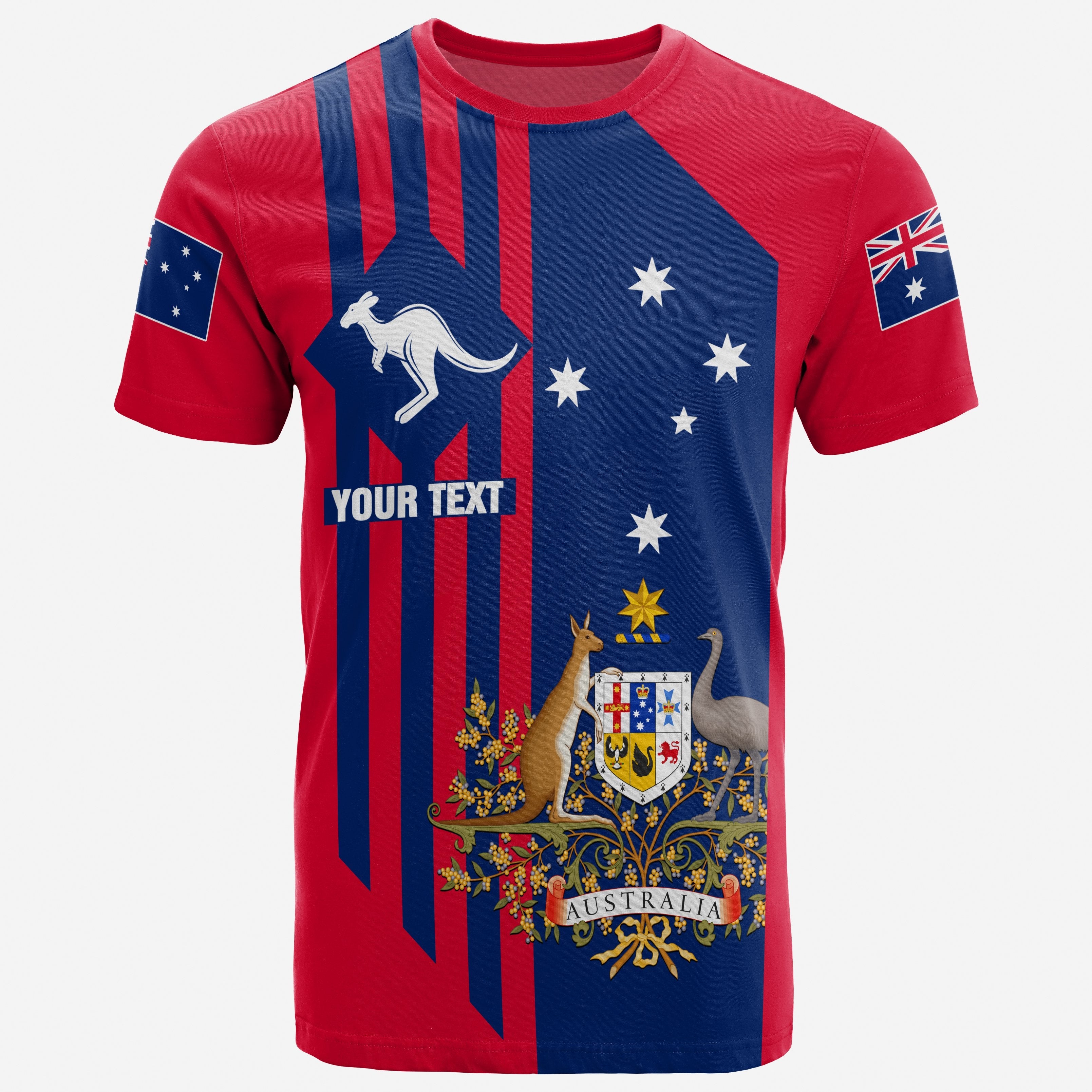 Custom T shirts - Australia Kangaroo Sign - Vibe Hoodie Shop