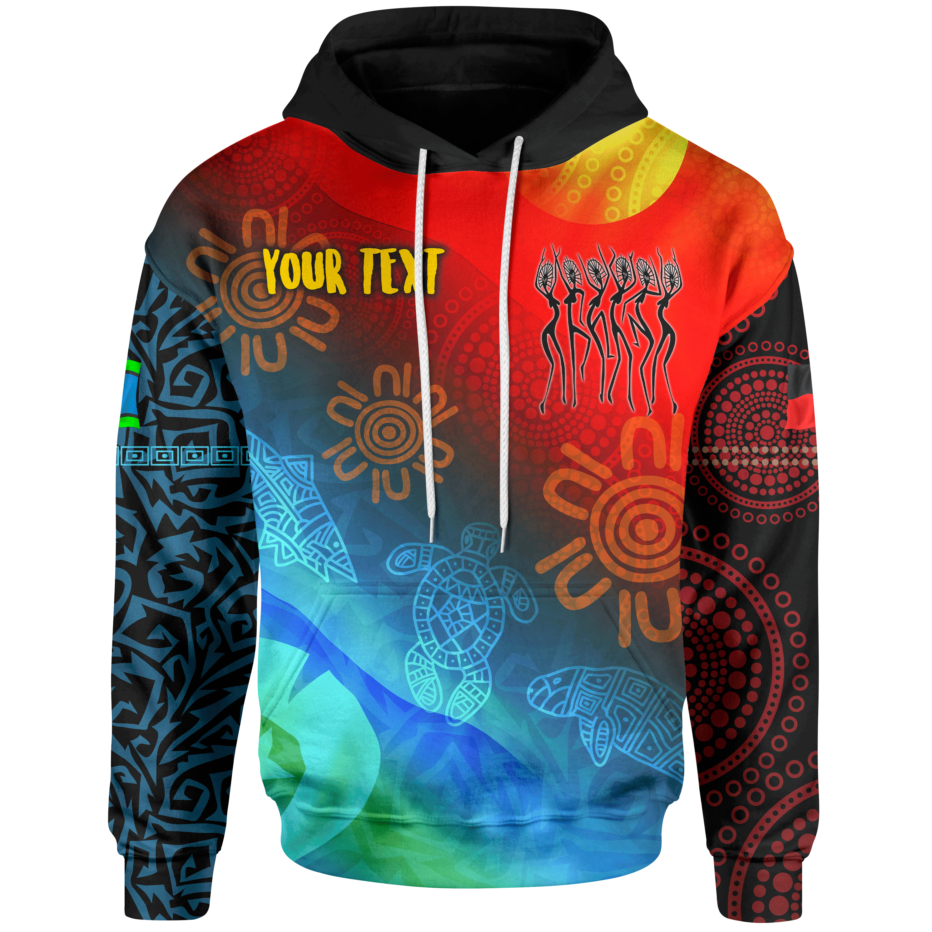 Custom NAIDOC Hoodie - Proud To Be - Vibe Hoodie Shop