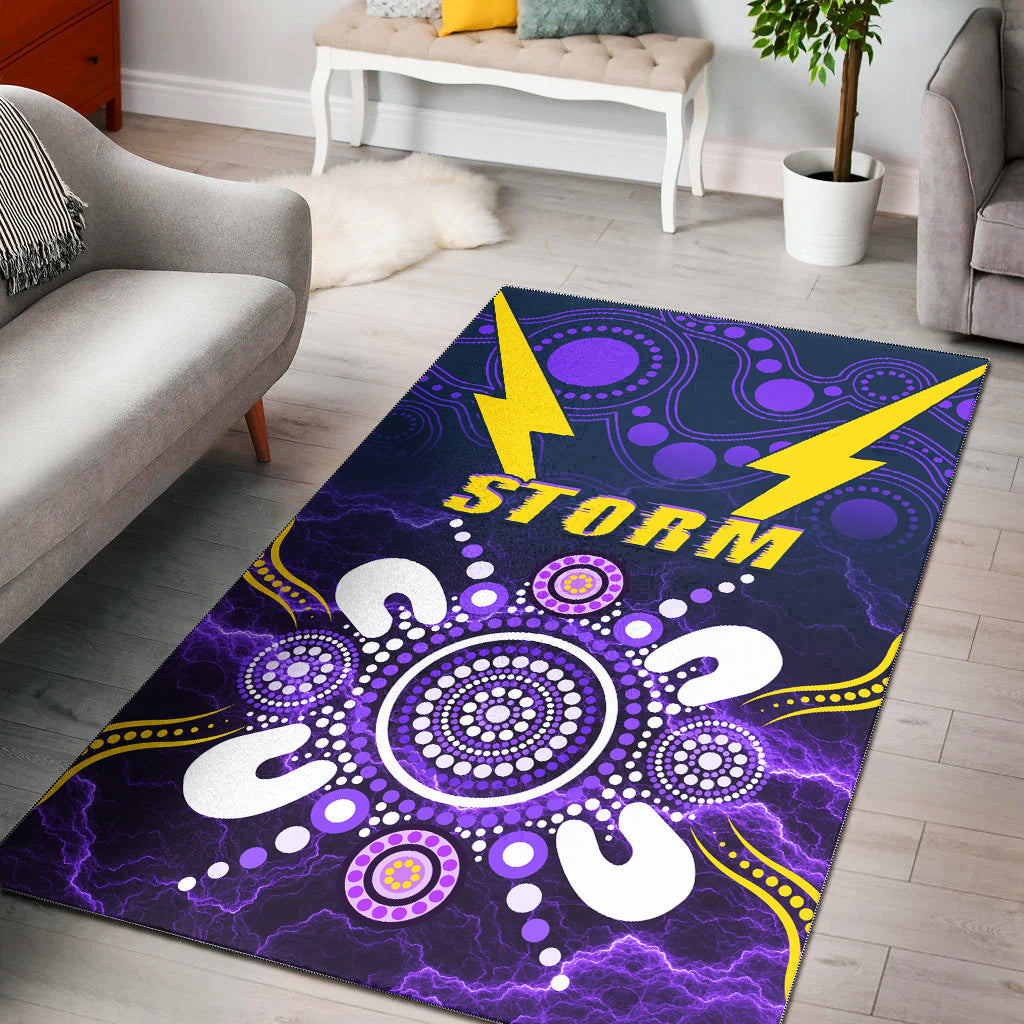 Storm Indigenous Area Rug Melbourne - Vibe Hoodie Shop