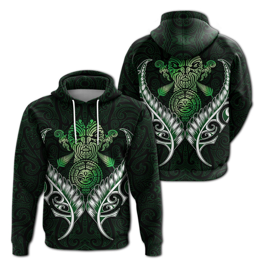 New Zealand Silver Fern Hoodie Green - LT12 - Vibe Hoodie Shop