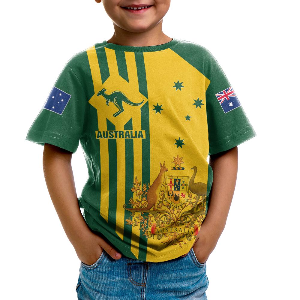 T shirts Kid - Australia Kangaroo Sign National Color - Vibe Hoodie Shop
