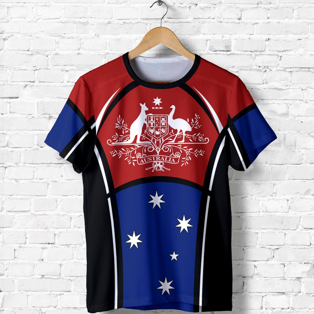 T shirt - Australian Coat Of Arms T shirt Southern Cross Australia - Unisex - Vibe Hoodie Shop