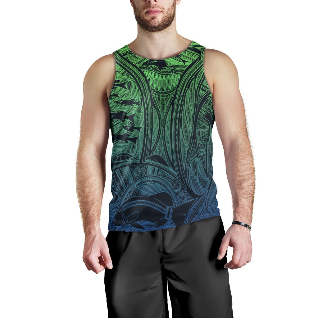 Torres Strait Islanders Men's Tank Top - Ocean Art - Vibe Hoodie Shop