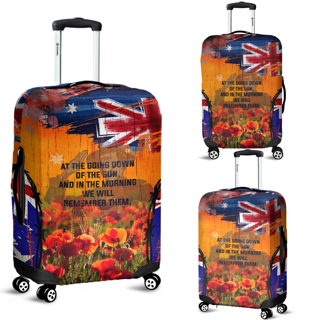 Australia ANZAC Day 2021 Luggage Cover - ANZAC Day Commemoration - Vibe Hoodie Shop