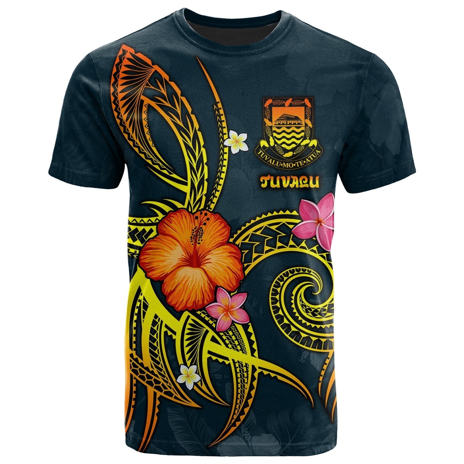 Tuvalu Polynesian T shirt - Legend of Tuvalu (Blue) - Vibe Hoodie Shop