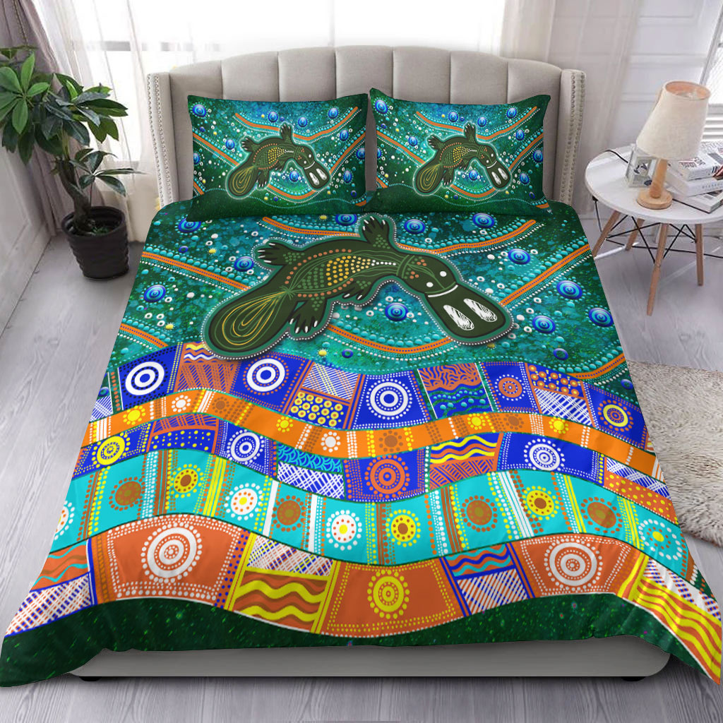 Aboriginal Platypus Painting Bedding Set - - Vibe Hoodie Shop