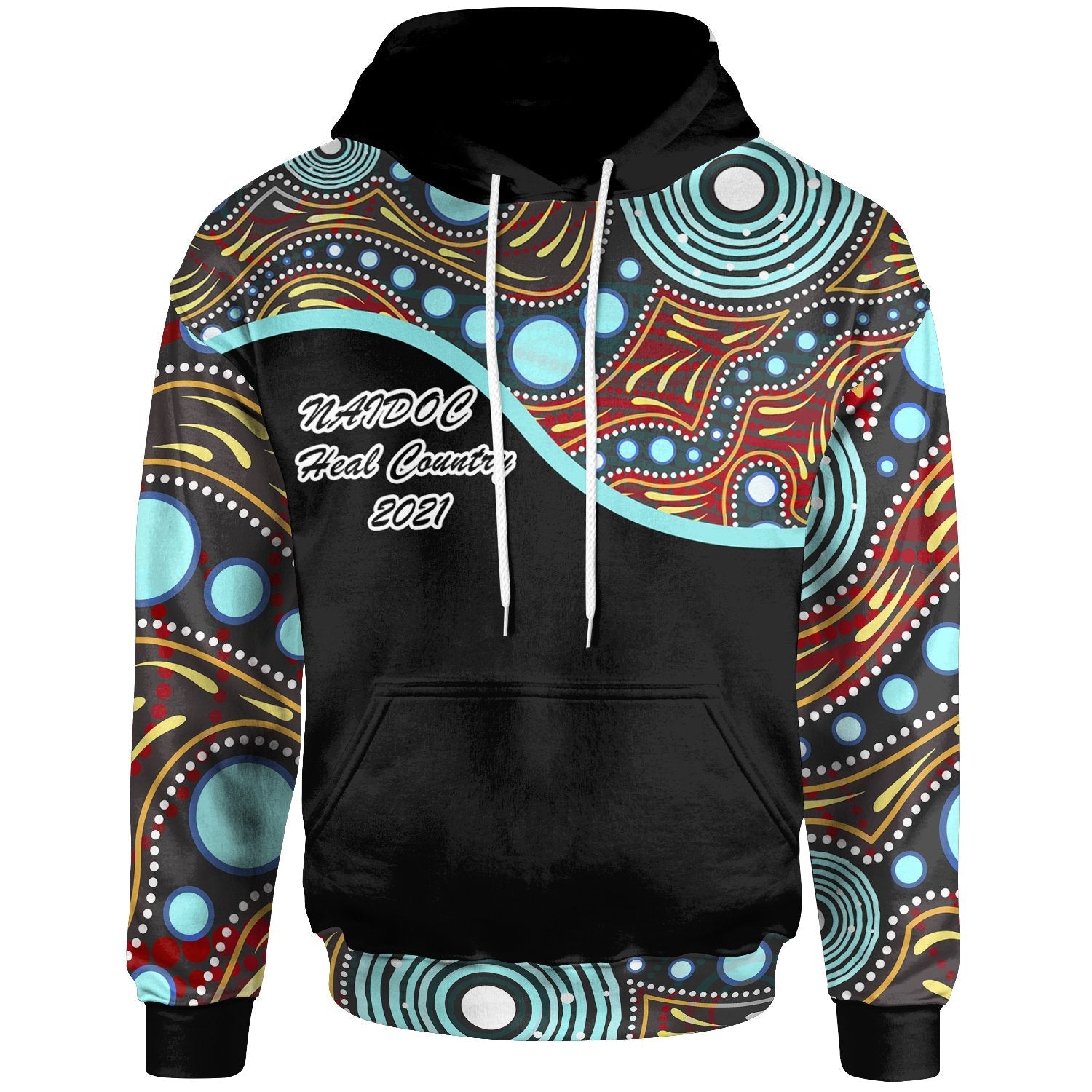 NAIDOC 2021 Hoodie - Heal Country - Vibe Hoodie Shop