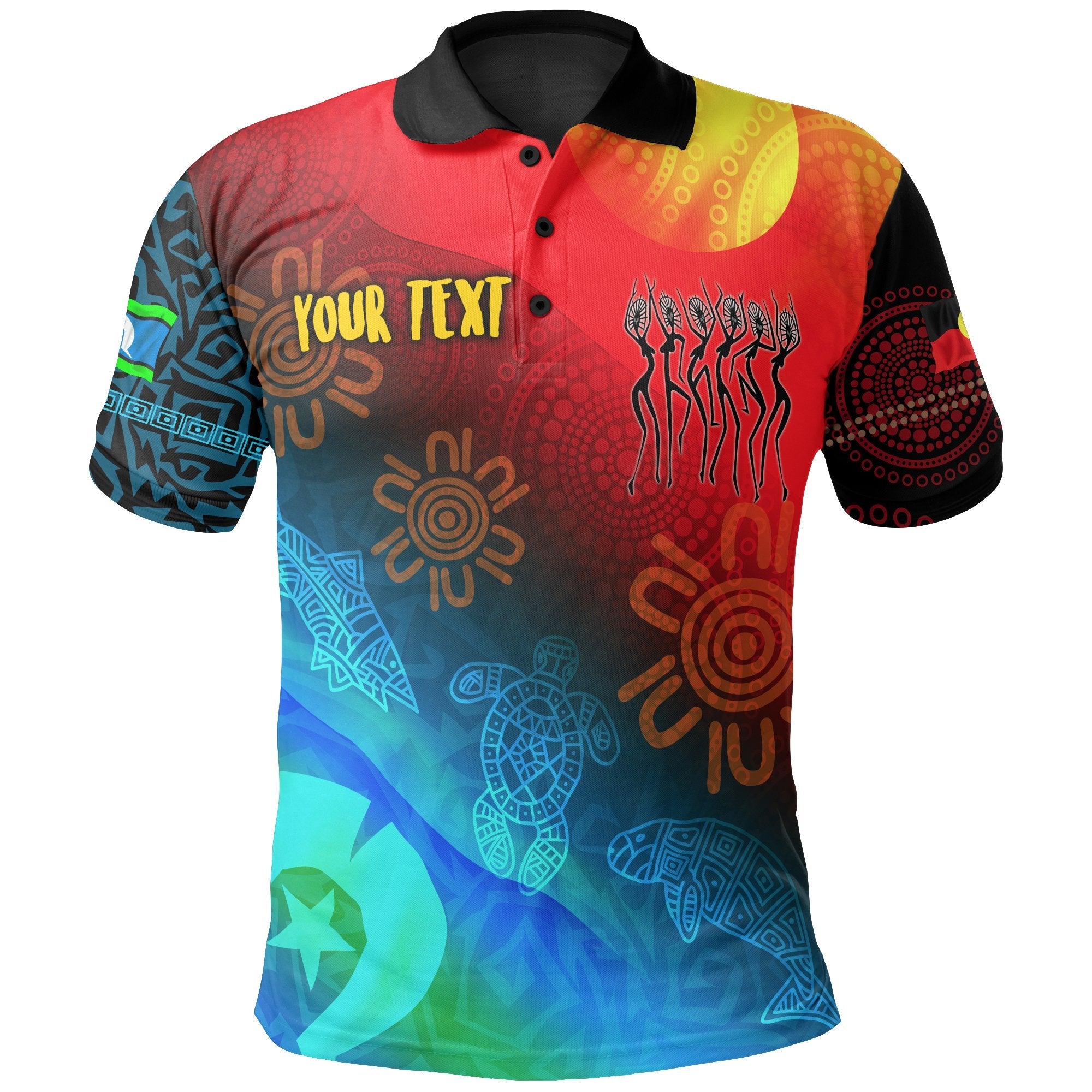 Custom NAIDOC Polo Shirts - Proud To Be - Vibe Hoodie Shop
