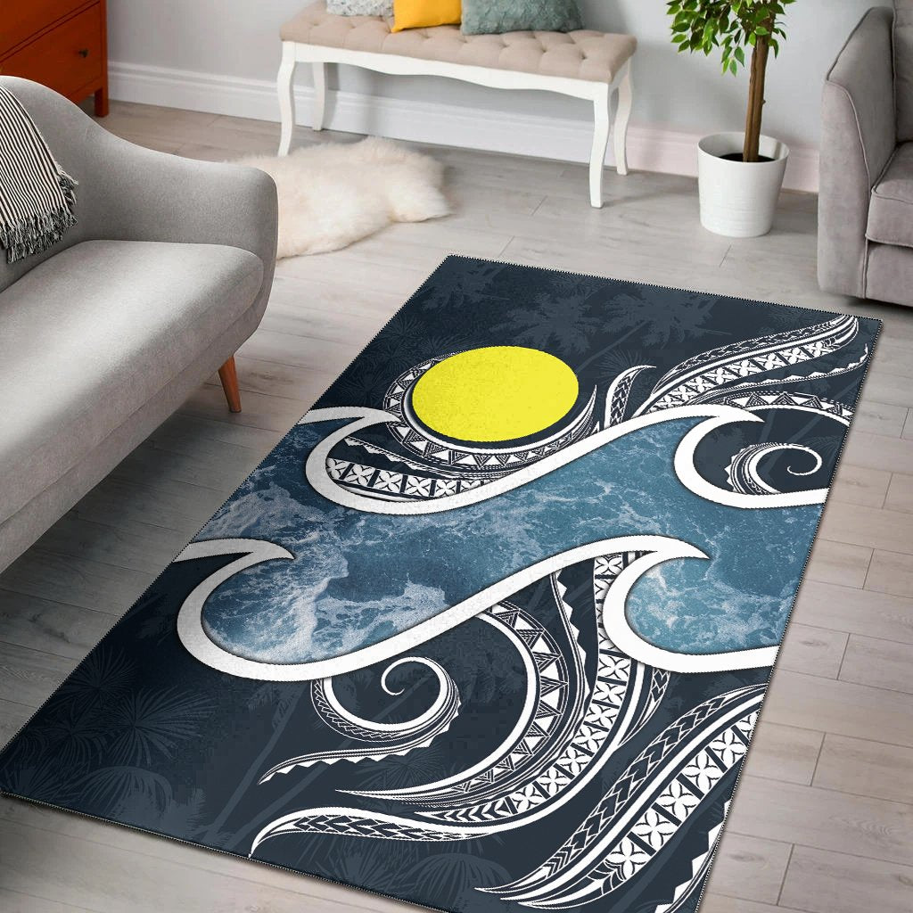 Palau Polynesian Area Rug - Ocean Style - Vibe Hoodie Shop